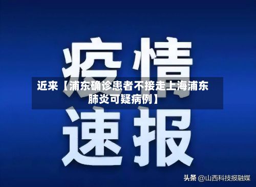 近来【浦东确诊患者不接走上海浦东肺炎可疑病例】-第3张图片