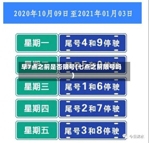 早7点之前是否限号(七点之前限号吗)-第1张图片