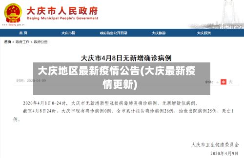 大庆地区最新疫情公告(大庆最新疫情更新)