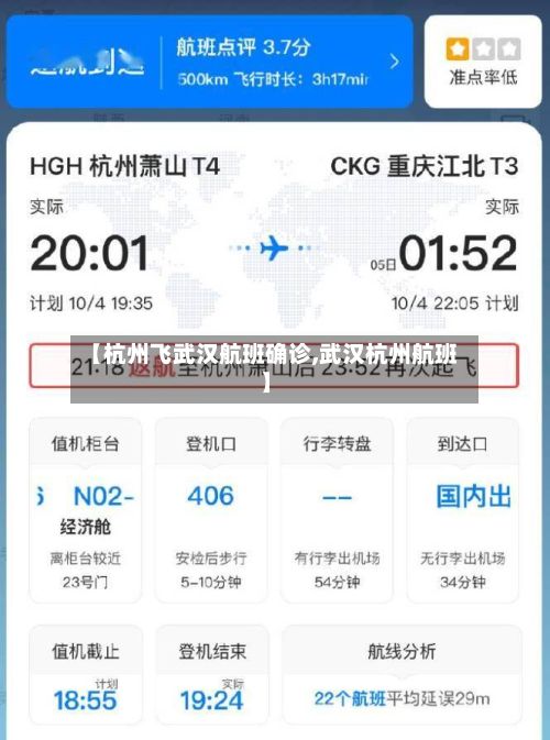 【杭州飞武汉航班确诊,武汉杭州航班】