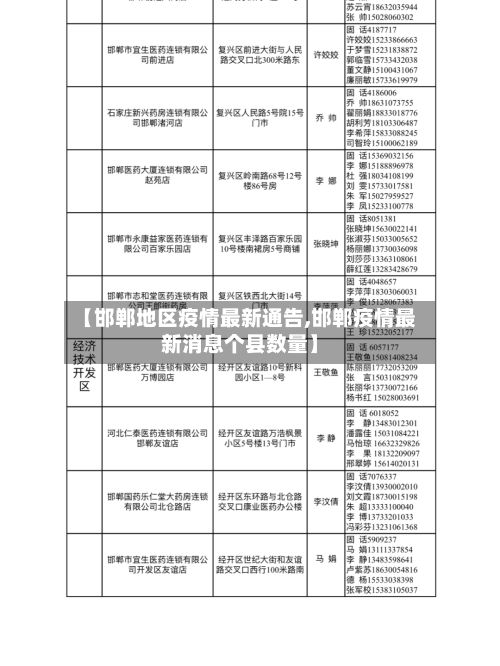 【邯郸地区疫情最新通告,邯郸疫情最新消息个县数量】-第2张图片