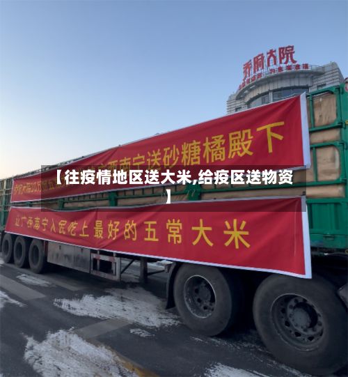 【往疫情地区送大米,给疫区送物资】