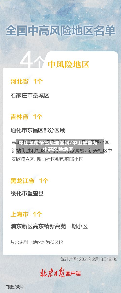 中山是疫情高危地区吗/中山是否为中高风险地区-第2张图片