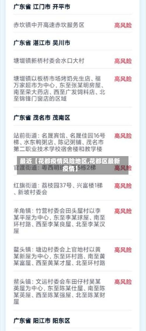 最近【花都疫情风险地区,花都区最新疫情】-第1张图片