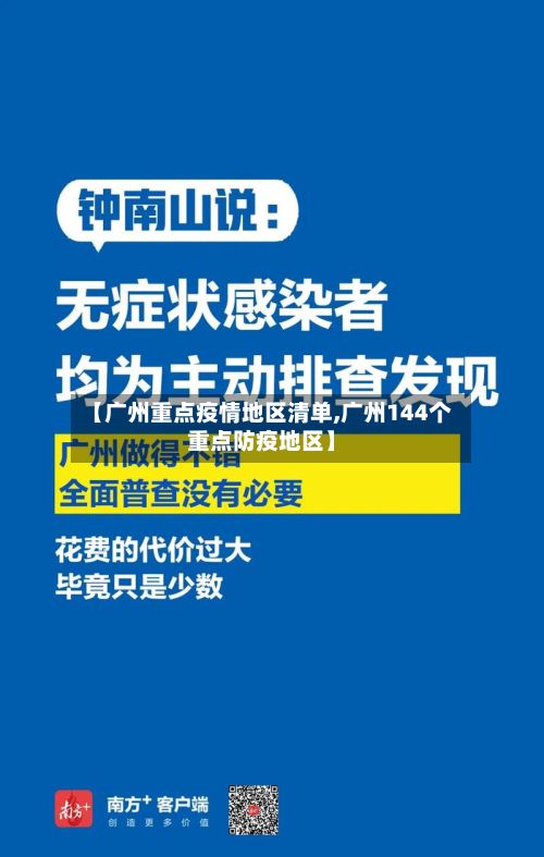 【广州重点疫情地区清单,广州144个重点防疫地区】
