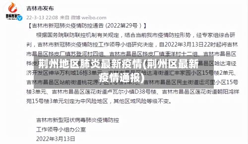 荆州地区肺炎最新疫情(荆州区最新疫情通报)