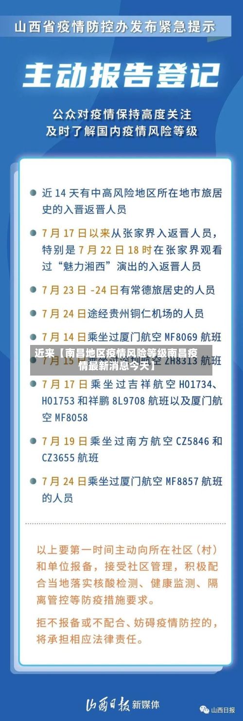 近来【南昌地区疫情风险等级南昌疫情最新消息今天】
