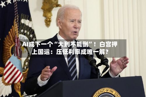 AI成下一个“大到不能倒	”！白宫押上国运：压低利率成唯一解？-第2张图片